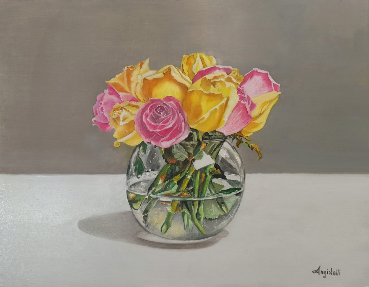 Natura morta con rose