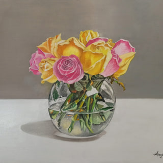 Natura morta con rose