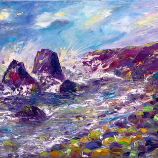 Surf at the Rocky Shore