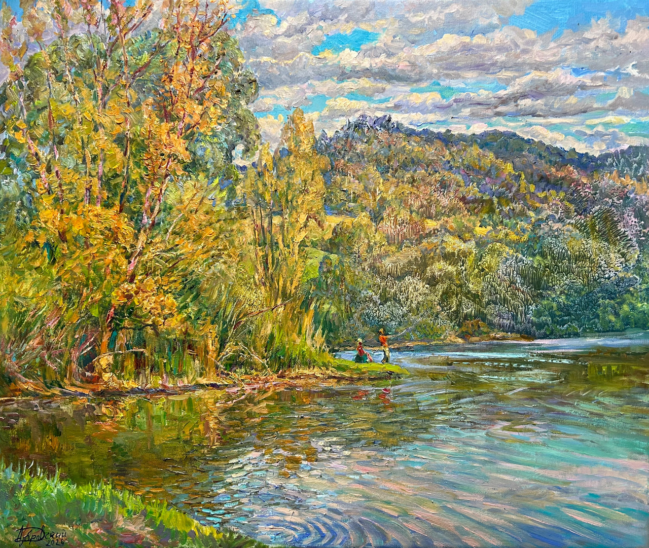 Colores de un río otoñal