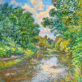 Summer River Reflections