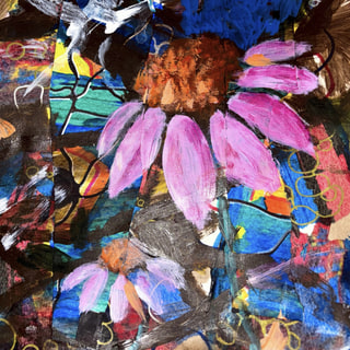 Abstract Coneflowers
