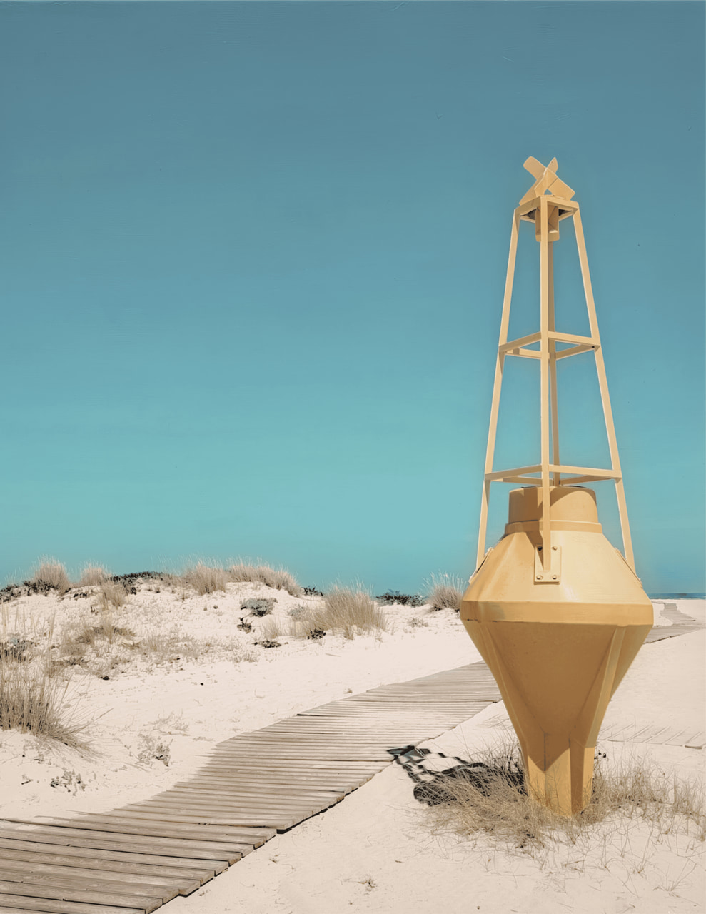 Maritime Beacon in the Dunes on Armona Island