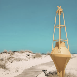 Maritime Beacon in the Dunes on Armona Island