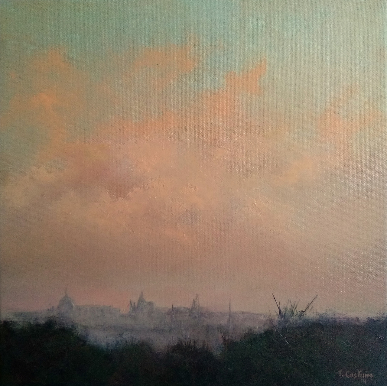 Coucher de soleil à Madrid