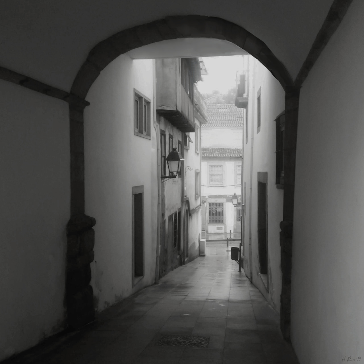 Old Archway in Medieval Braga, Portugal