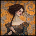 Retrato RJ0184 — Pintura art nouveau de Gustav Klimt