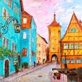 Primavera en Rothenburg ob der Tauber