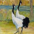 Fall. Cranes