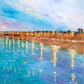 Barcelona. Luces de la costa