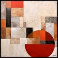 Pintura abstracta RJ0177 — Abstracción geométrica moderna y contemporánea