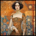 Retrato RJ0188 — Pintura art nouveau de Gustav Klimt