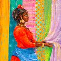 Tienda de telas en África