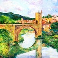 Primavera en Besalú. Cataluña medieval