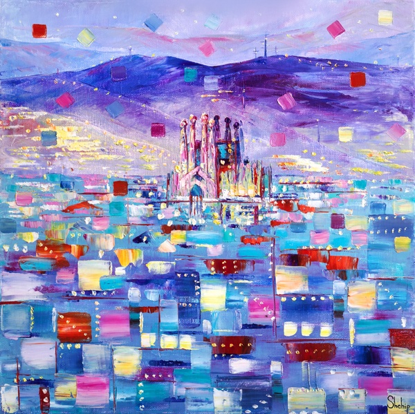 Night Lights of Barcelona