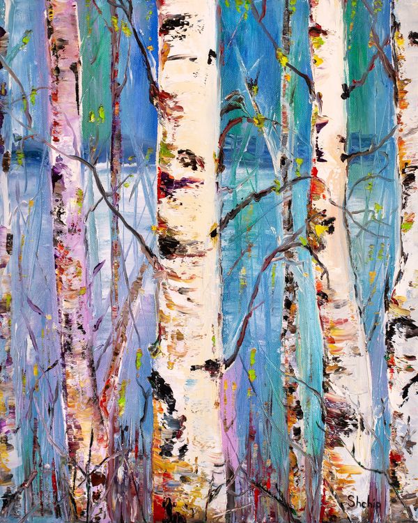 Spring in the Birch Forest