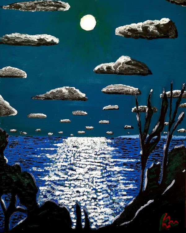 Midnight over Antibes