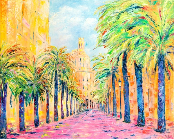 Palm Alley in Valencia