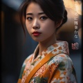 Maiko japonesa DS0320 — Retrato fotográfico de una joven en Kioto