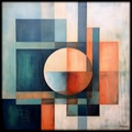 Pintura abstracta RJ0164 — Abstracción geométrica moderna y contemporánea