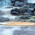 Tormenta pasajera sobre el mar