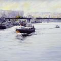 Barge On The Seine