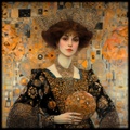 Retrato RJ0196 — Pintura art nouveau de Gustav Klimt