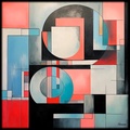 Pintura abstracta RJ0166 — Abstracción geométrica moderna y contemporánea