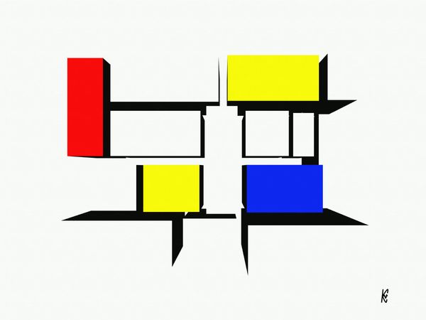 3D Mondriaan #7