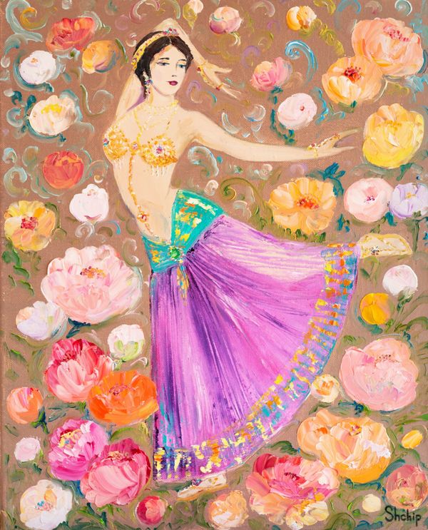 Bailarina entre flores