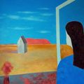 Woman Looking Trough the Window