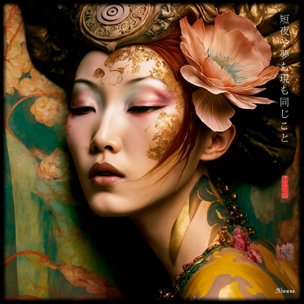 Japanische Göttin RJ0007 – Porträtfotografie, Geisha, Jugendstil
