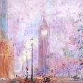 Londra in una nebbia viola