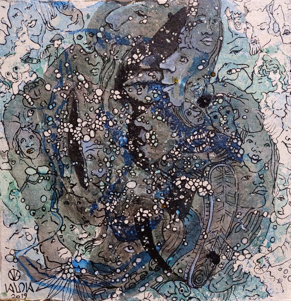 Verschneite Nacht