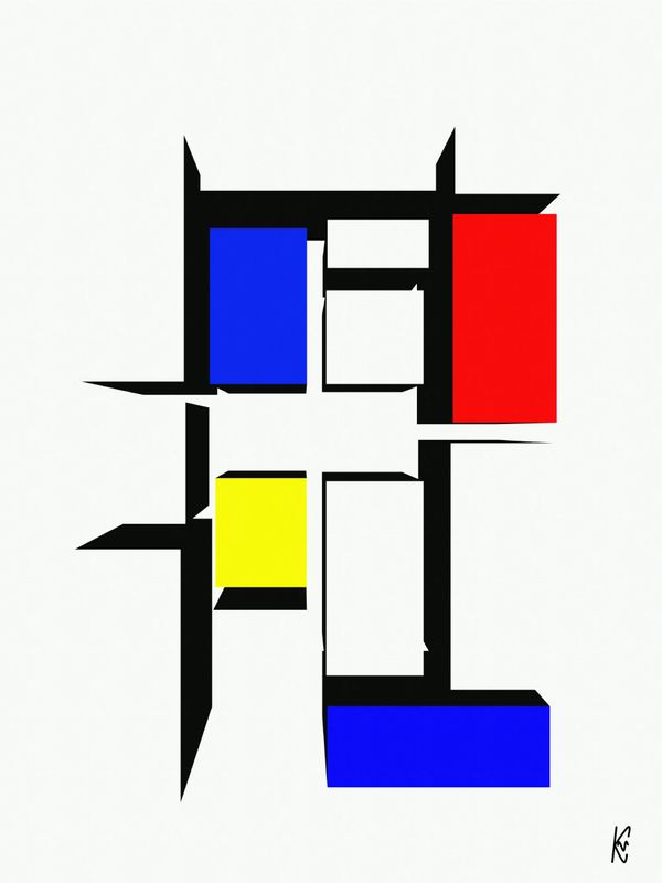 3D Mondriaan #2