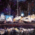Night Port in Empuriabrava