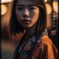 Maiko japonesa DS0318 — Retrato fotográfico de una joven en Kioto