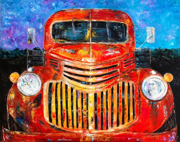 Old Truck At Night