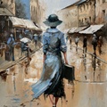 Una mujer en la ciudad