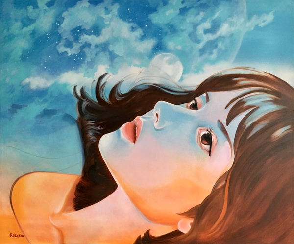 Une jeune fille et l'univers infini