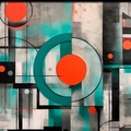 Pintura abstracta RJ0171 — Abstracción geométrica moderna y contemporánea