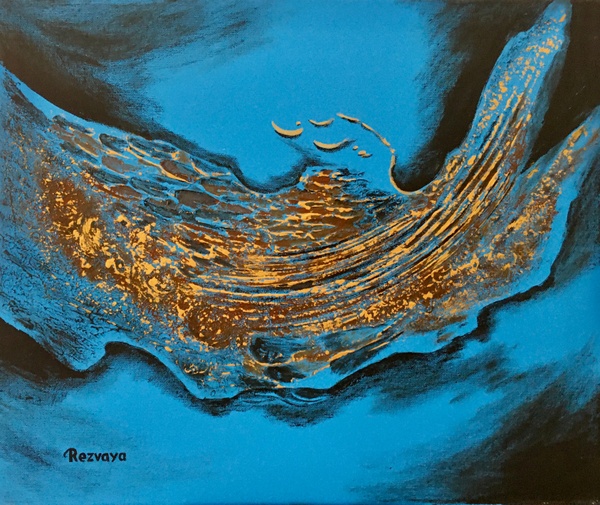 Blau und Gold