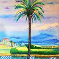 Palmera junto al canal de Empuriabrava