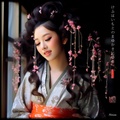 Maiko japonesa RJ0104 — Retrato fotográfico de una joven geisha, geiko