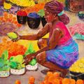 Africa. Fruit Market