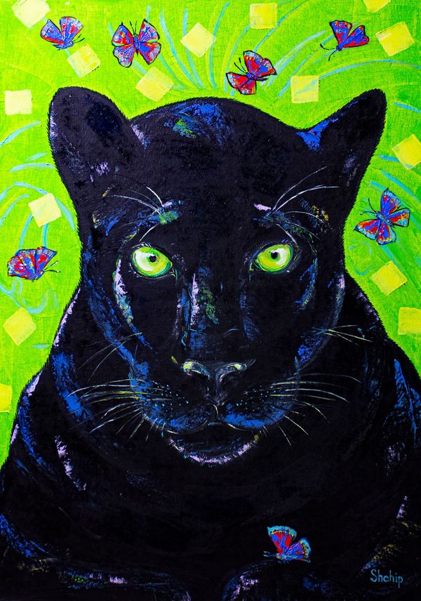 Panther im Dschungel