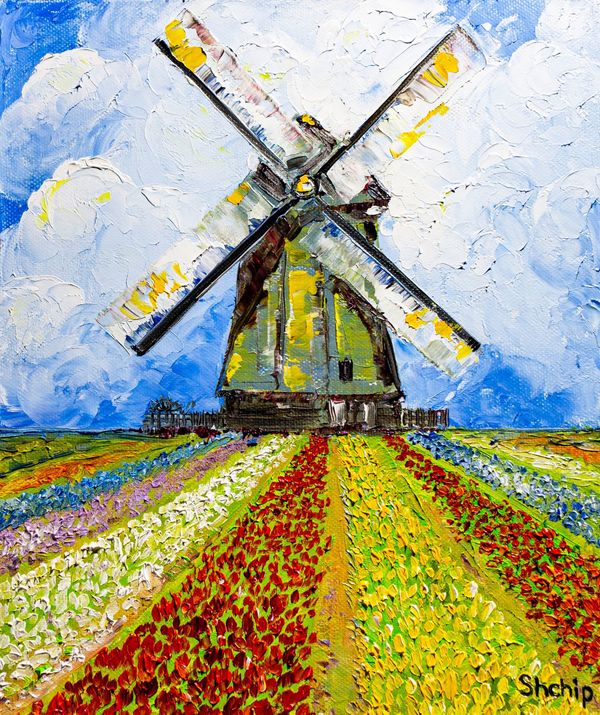 Windmühle. Holland