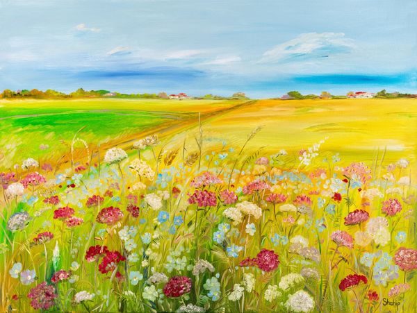 Meadow Near the Village Road