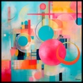 Pintura abstracta RJ0134 — Abstracción geométrica moderna y contemporánea