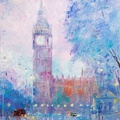 London in Pastel Purple